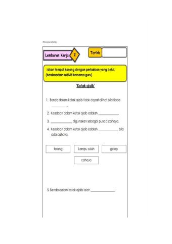 Terang dan gelap tahun 2