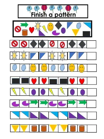 Finish the pattern AABB