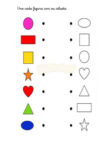 Une cada figura con su silueta