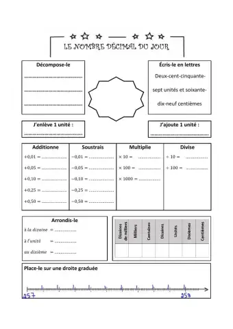 S11 - Le nombre décimal du jour