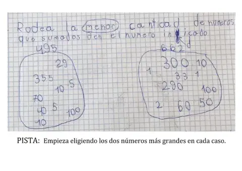 Rodea el menor número de números