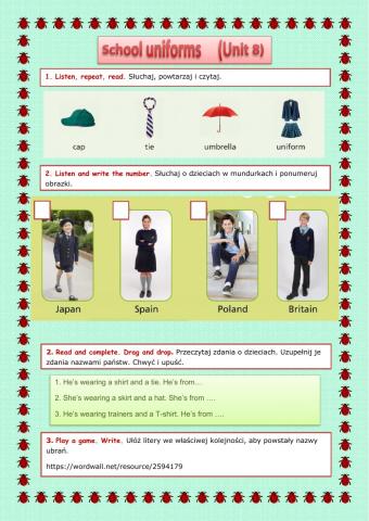 Unit 8 Uniforms