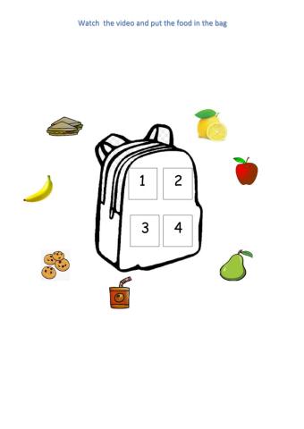 Watch the video and choose the food