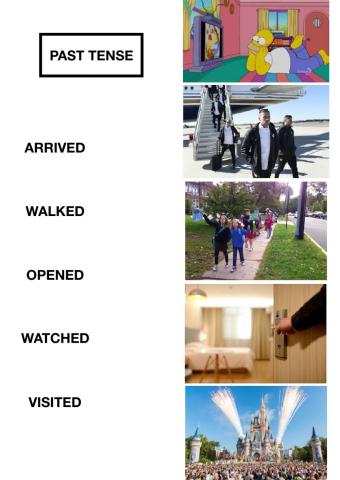 Simple past - regular verbs