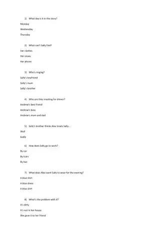 Sally's phone: Morning