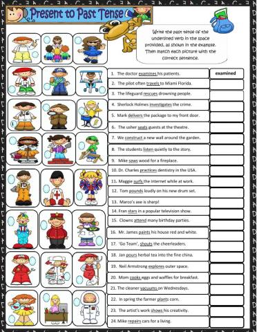 Present to past tense