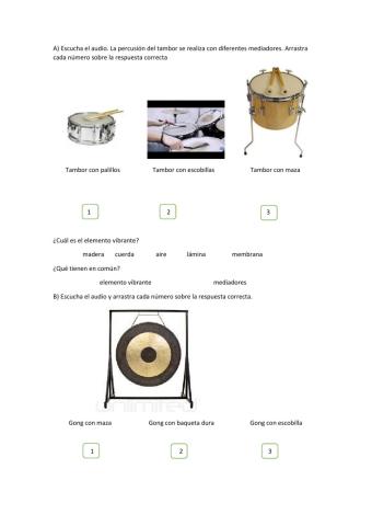 Los instrumentos musicales. Mediadores