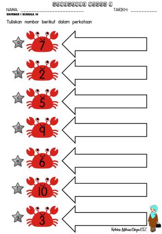 Matematik tahun 1 (tulis dalam perkataan)