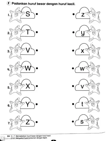 Suai huruf besar dan huruf kecil 2