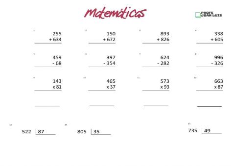 Operaciones básicas
