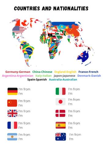 Countries and nationalities