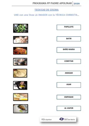 Técnicas de cocina 2
