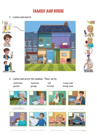 Family and parts of the house