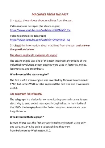 Machines from the past