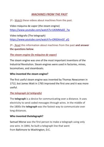 Machines from the past