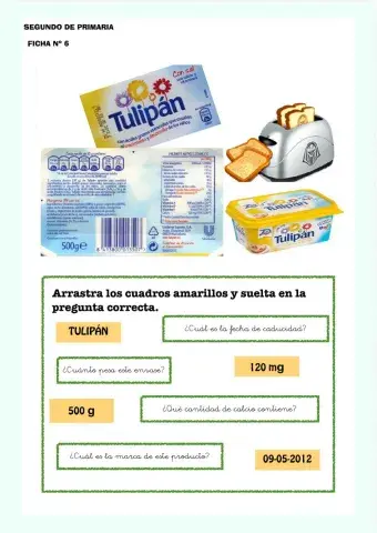 6.- Etiqueta Tulipán