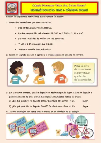 Tema 1. Repaso. Números.