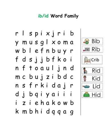 Ib-id Word Family