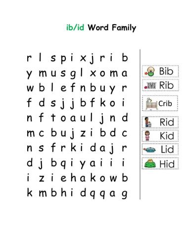 Ib-id Word Family