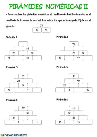 Piramides numericas