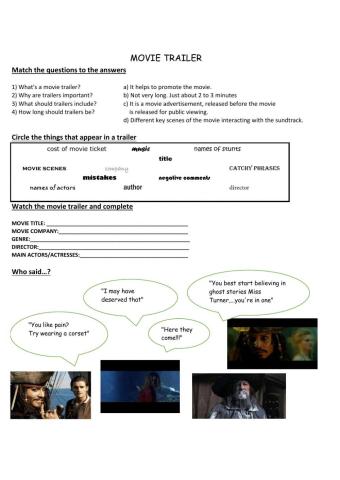 Pirates of the Caribbean: Movie Trailer