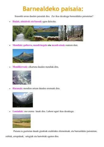 Barnealdeko paisaia