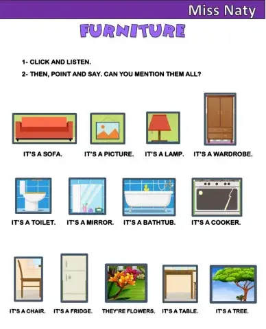 Furniture around the house