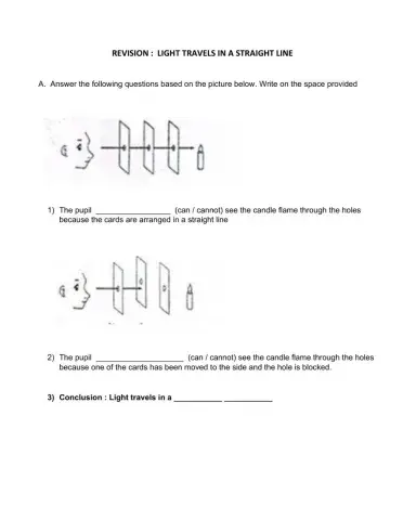 Science Year 4 - Light