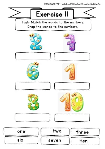 Tasksheet Year 1 Numbers