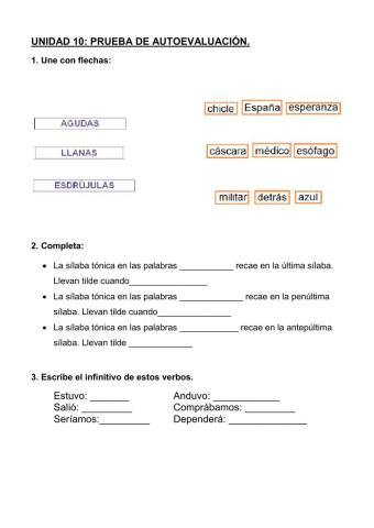 Acentuación, sufijos y partes de una noticia