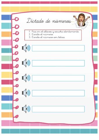 Dictado de números