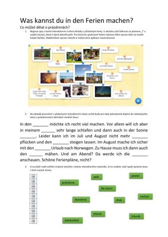Was kannst du in den Ferien machen?