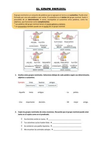 El grupo nominal