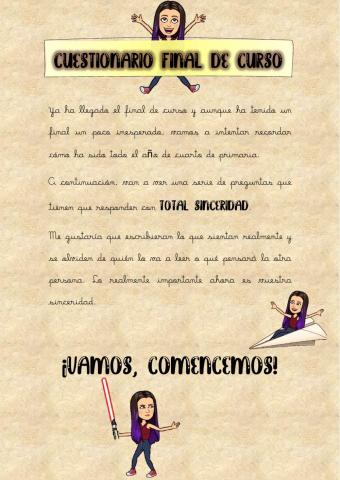 Evaluación final de curso