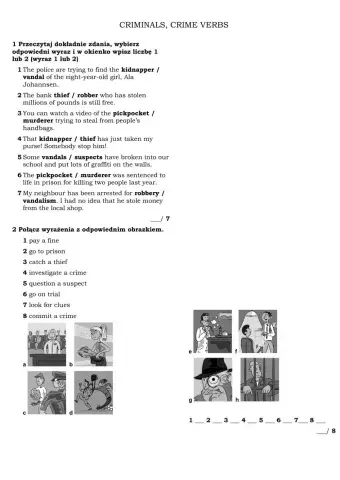 Crimes and criminals