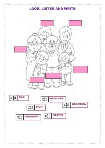 Look, listen and write