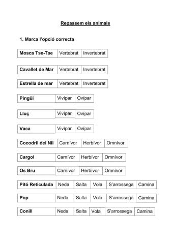 Repassem els animals CM