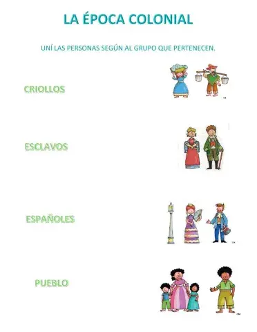 Gente de la época colonial