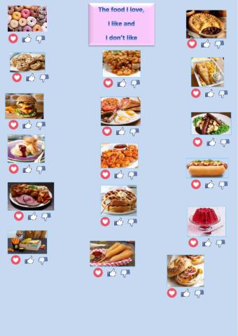 The food I love English food vs American food