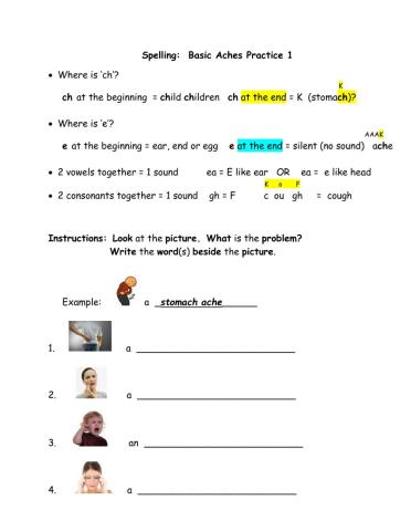Spelling Basic Aches