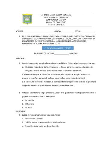 SANGRE DE CAMPEONES Cap.V