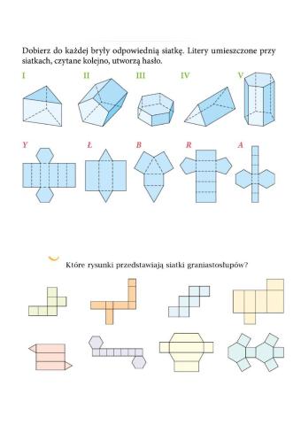 Siatki graniastosłupów