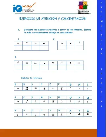 Ejercicio de atención