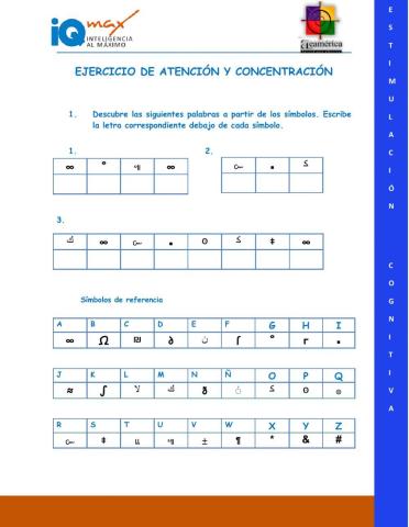 Ejercicio de atención