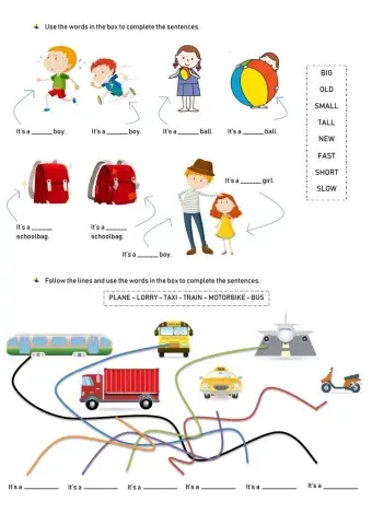 Adjectives and Transport