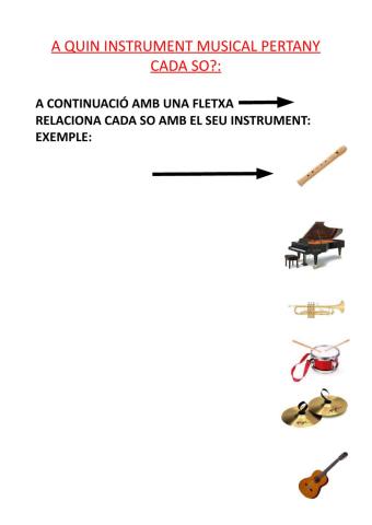 RECONEIX EL SO  DE CADA INSTRUMENT MUSICAL