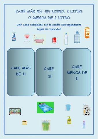 Cabe más o menos de un litro