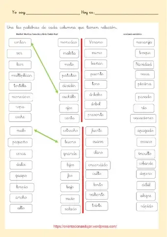 Agrupación por semejanzas 8 Y 9  cortar