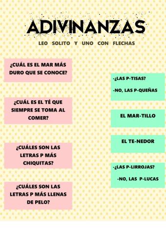 ADIVINANZAS- 2 de julio