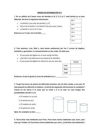 Orden de información 2